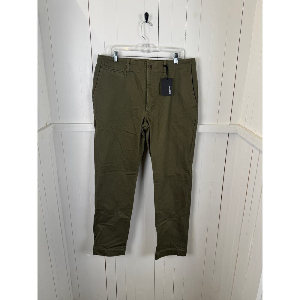 Buck Mason Green Nylon Dress Pants Size 36x30 Men's